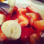 fraises et bananes