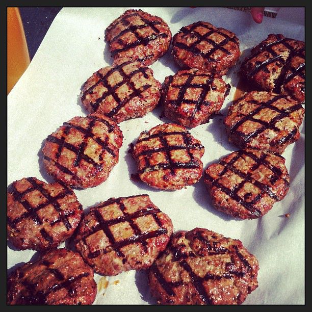 burgers quadrillés - Hungry Rachel