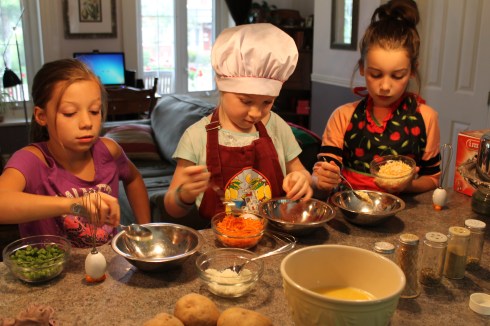 Omelettes préparation