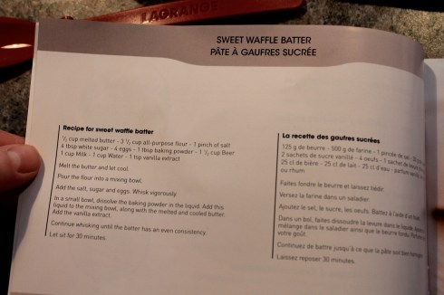 Gaufrier Équilibre Lagrange - livre de recettes 2