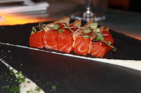 Gravlax et caviar de truite de mer RESTAURANT VERSA - Hungry Rachel