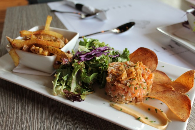 Tartare deux saumons cru et fumé maison Blaxton Lévis - Hungry Rachel